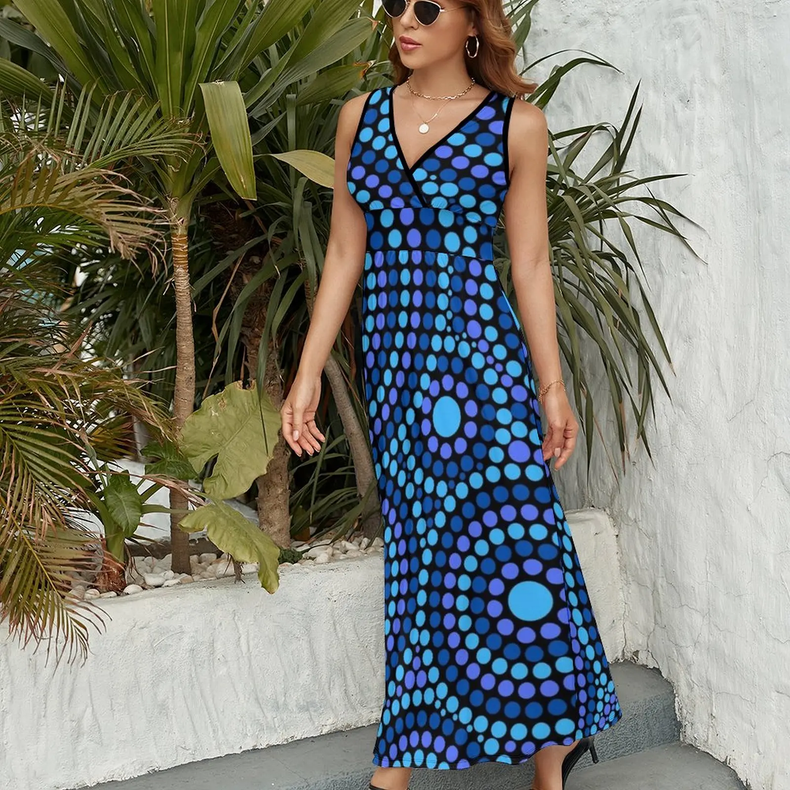 Awesome Aboriginal Dot Art Sleeveless Dress summer woman dress 2025 evening dress women's evening 2025