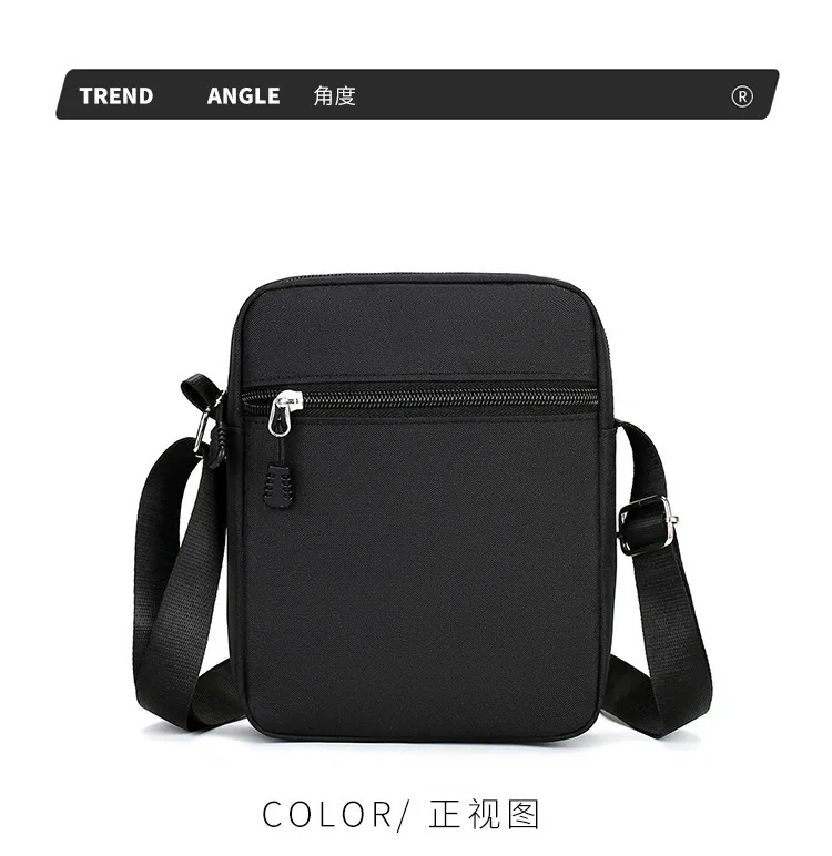 Oxford Shoulder Bag Durable Mini Black Mobile Phone Bag Waist Pack Men Crossbody Bags Man Bag Handbag
