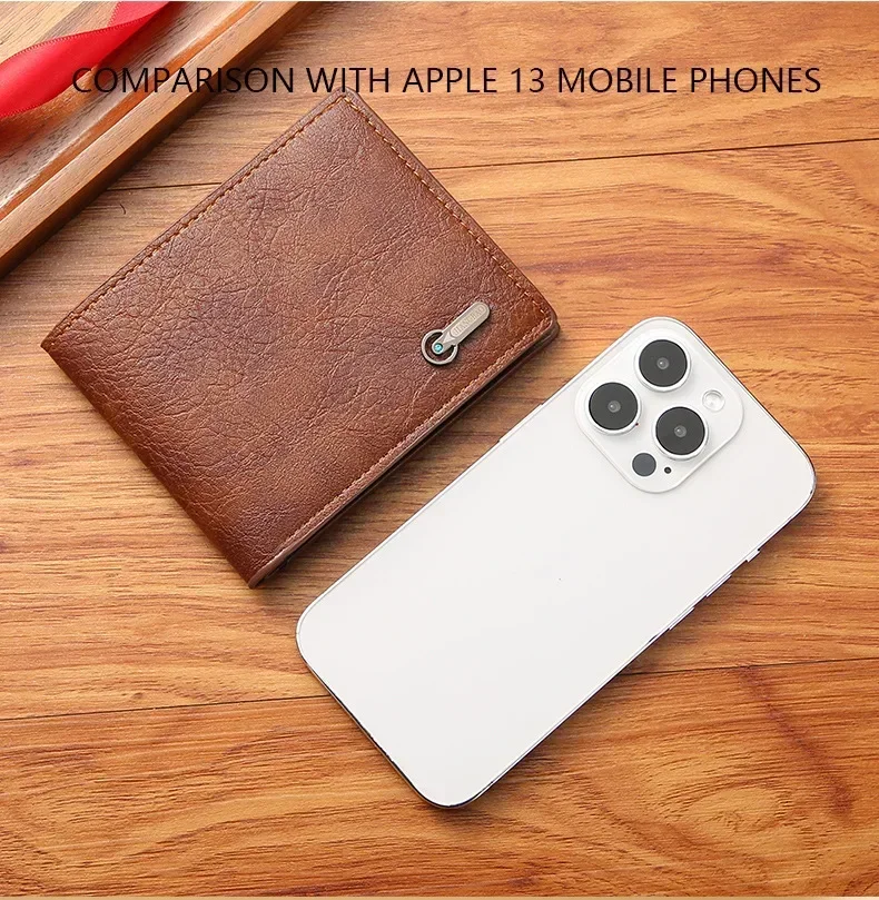 Men Purse Black Coin Wallet Male Business ID Cards Holder PU Leather Multiple Slot Casual Large Capacity Dollar Coin Money Bags