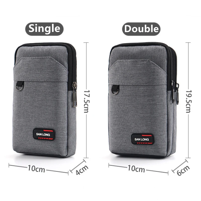 New Waterproof Waist Bag Purse Single/double Layer Outdoor Military Waist Fanny Pack Men Phone Pouch Camping Hunting Bags