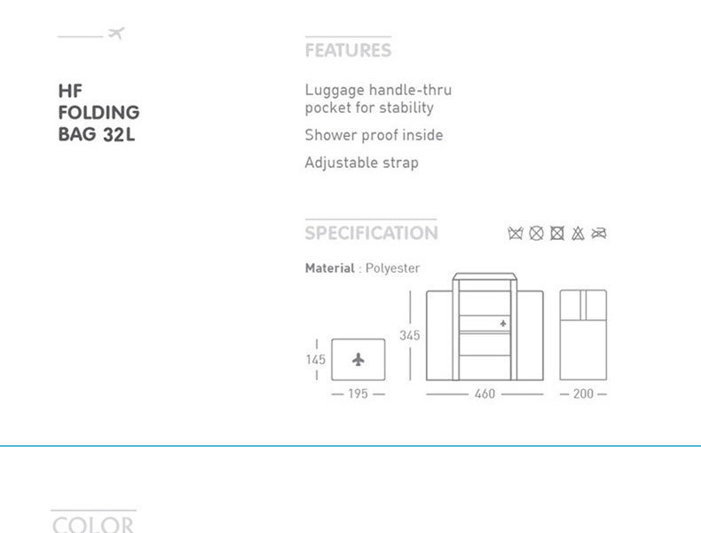 2023 New Folding Travel Bag Men Women Large Capacity Waterproof Flight Bag Portable Storage Bag Female Luggage Bag Backpack 32L