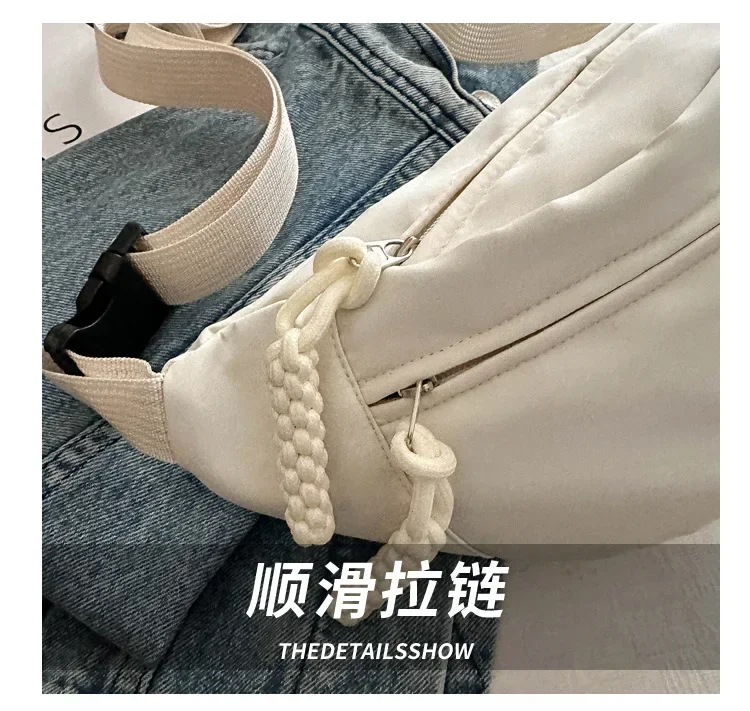 Chest Banana Bag for Women Sling Crossbody Waist Pack Canvas Running Waist Bag Casual Fanny Packs Sport Half Moon Belt Bag