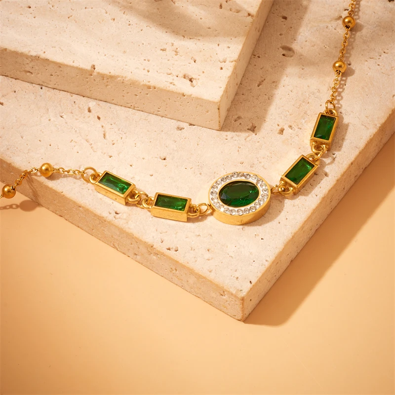 XIYANIKE 316L Stainless Steel Gold Color Five Leaf Flower Charm Bracelet For Women 2023 New Luxury Zircon Clover Bangle Jewelry XIYANIKE 316L Stainless Steel Gold Color Five Leaf Flower Charm Bracelet For Women 2023 New Luxury Zircon Clover Bangle Jewelry