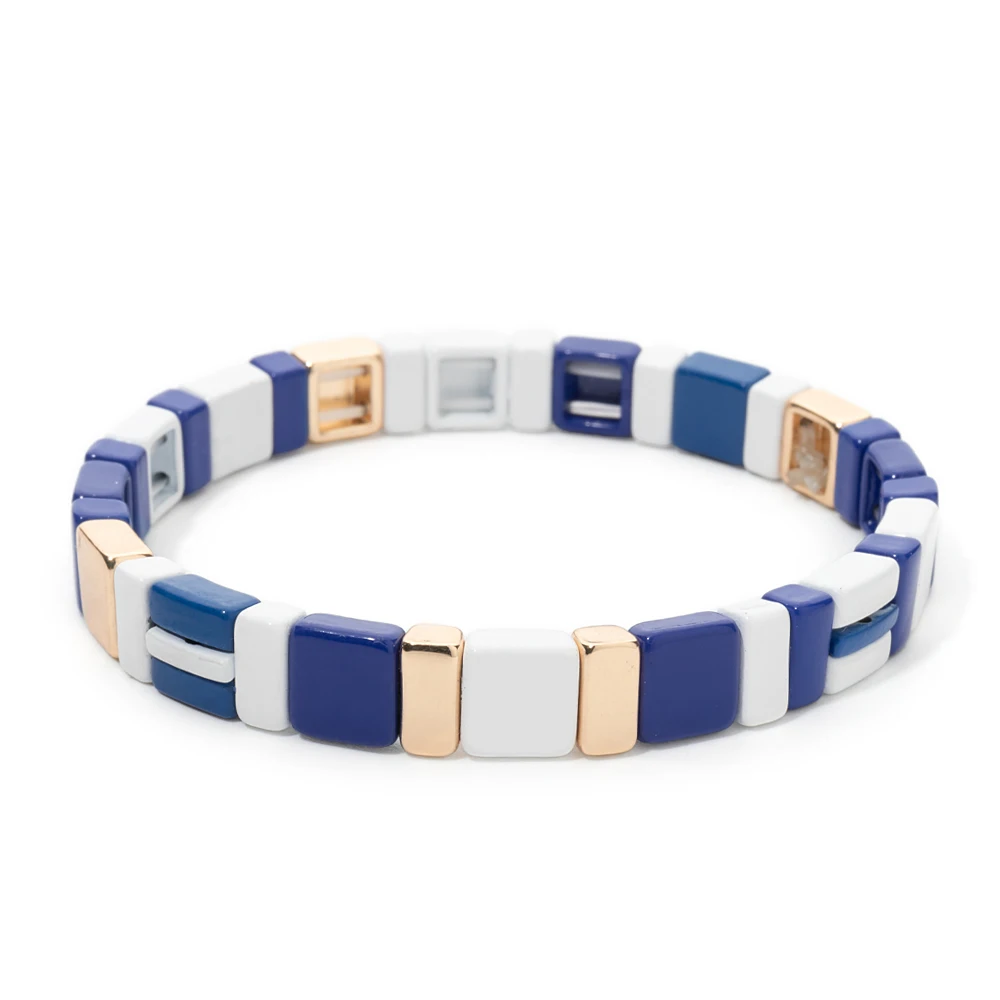 2024 New Design Nation Bracelet For Patriot Bracelet Handmade White and Blue Beaded Bangle For Women Boho Jewelry Star Charm Jew 2024 New Design Nation Bracelet For Patriot Bracelet Handmade White and Blue Beaded Bangle For Women Boho Jewelry Star Charm Jew