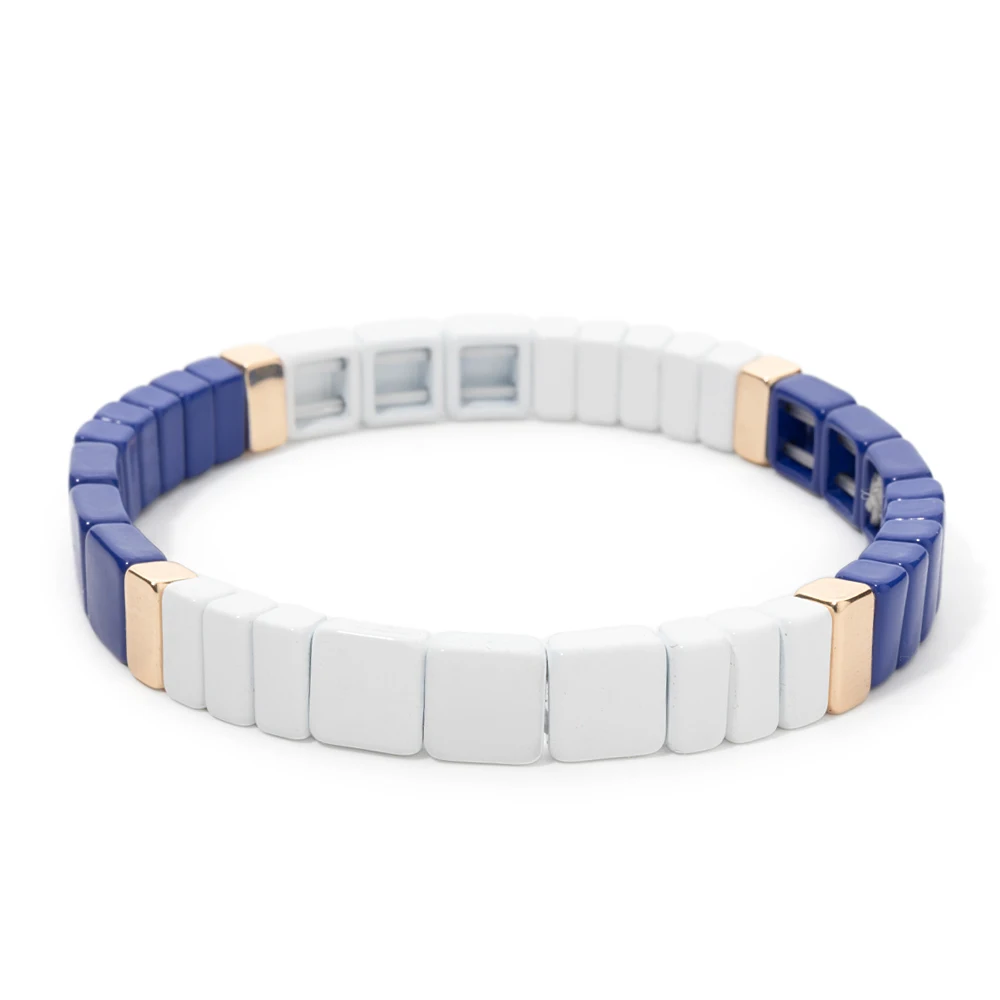 2024 New Design Nation Bracelet For Patriot Bracelet Handmade White and Blue Beaded Bangle For Women Boho Jewelry Star Charm Jew 2024 New Design Nation Bracelet For Patriot Bracelet Handmade White and Blue Beaded Bangle For Women Boho Jewelry Star Charm Jew