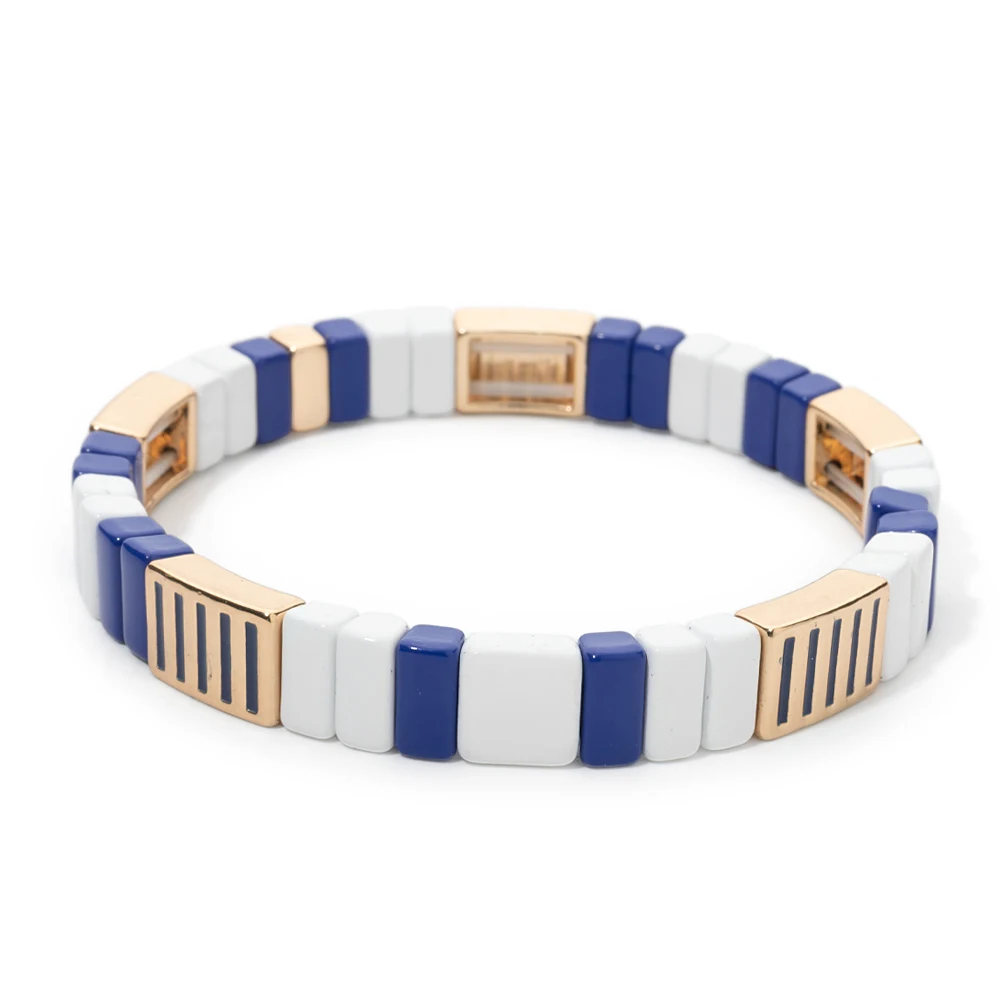 2024 New Design Nation Bracelet For Patriot Bracelet Handmade White and Blue Beaded Bangle For Women Boho Jewelry Star Charm Jew 2024 New Design Nation Bracelet For Patriot Bracelet Handmade White and Blue Beaded Bangle For Women Boho Jewelry Star Charm Jew