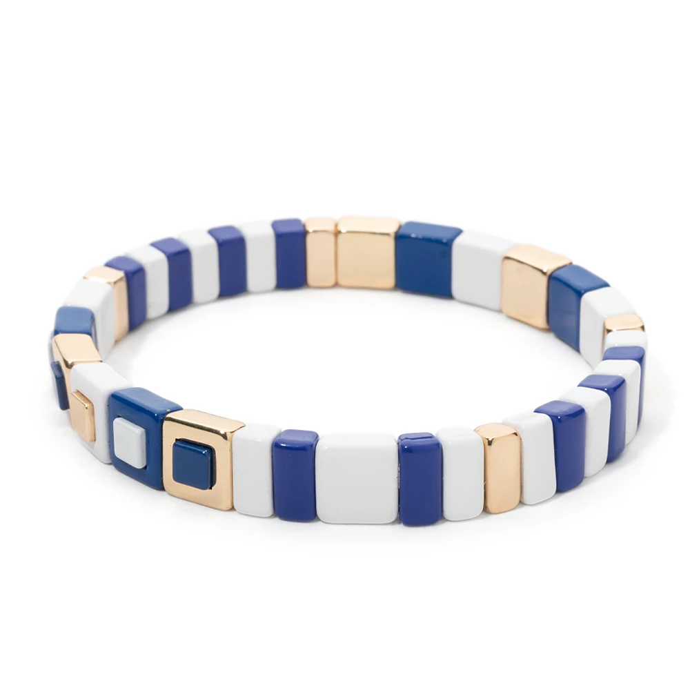 2024 New Design Nation Bracelet For Patriot Bracelet Handmade White and Blue Beaded Bangle For Women Boho Jewelry Star Charm Jew 2024 New Design Nation Bracelet For Patriot Bracelet Handmade White and Blue Beaded Bangle For Women Boho Jewelry Star Charm Jew