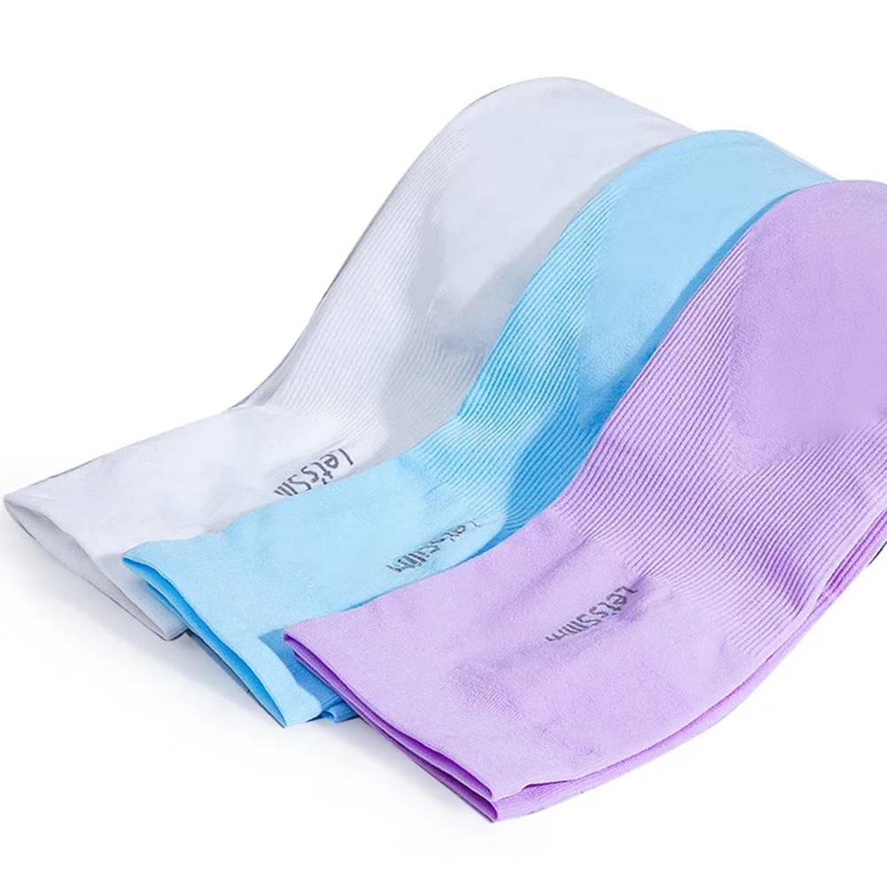 UPF50+ Arm Sleeves Ice Fabric Breathable Quick Dry Running Sportswear Sun UV Protection Long Arm Cover Cycling Arm Sleeves