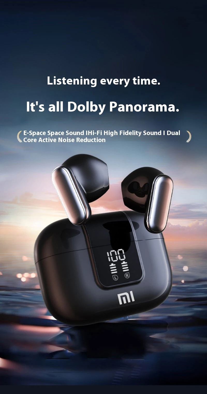 Original XIAOMI Pro13 Wireless Headphones Bluetooth Headset Charging Noise Reduction Earphones Led Display Game Earbuds With Mic