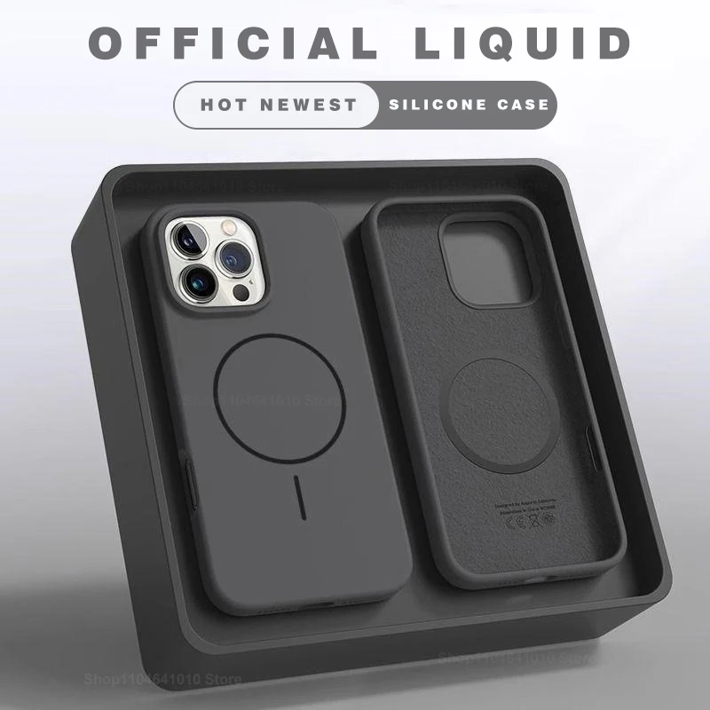 Magnetic Phone Case For iPhone 15 14 16 Plus 11 12 13 16 Pro Shockproof Silicone Cover Magsafe Wireless Charge Phone Accessories