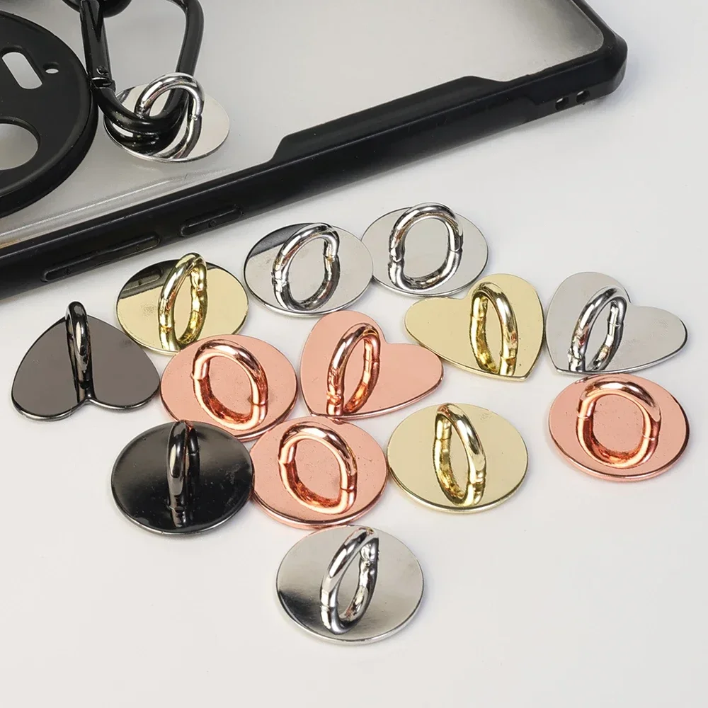 Kawaii Self-adhesive Metal Heart Phone Charm Holder Cell Phone Case Finger Ring Stand Hook Buckle Charm Clasp Accessories String Kawaii Self-adhesive Metal Heart Phone Charm Holder Cell Phone Case Finger Ring Stand Hook Buckle Charm Clasp Accessories String