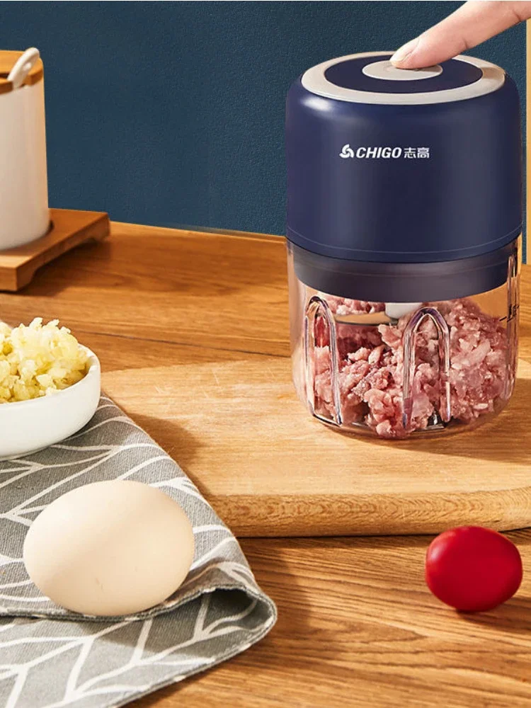Chigo Meat Chopper Cutting Machine Home Appliance Electric Blender Household Wireless Portable Garlic Pounder Shredder Grinders