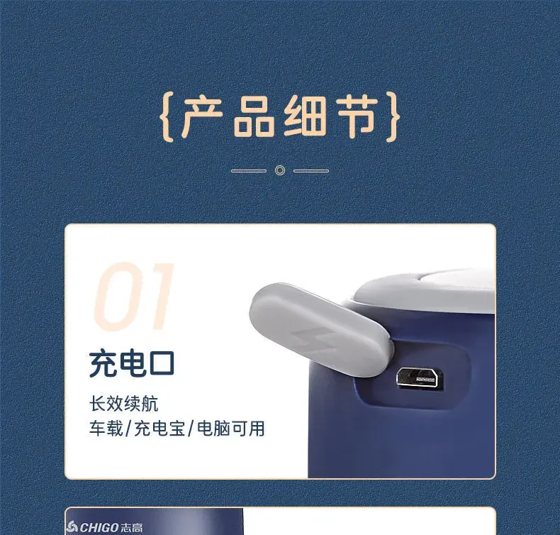 Chigo Meat Chopper Cutting Machine Home Appliance Electric Blender Household Wireless Portable Garlic Pounder Shredder Grinders