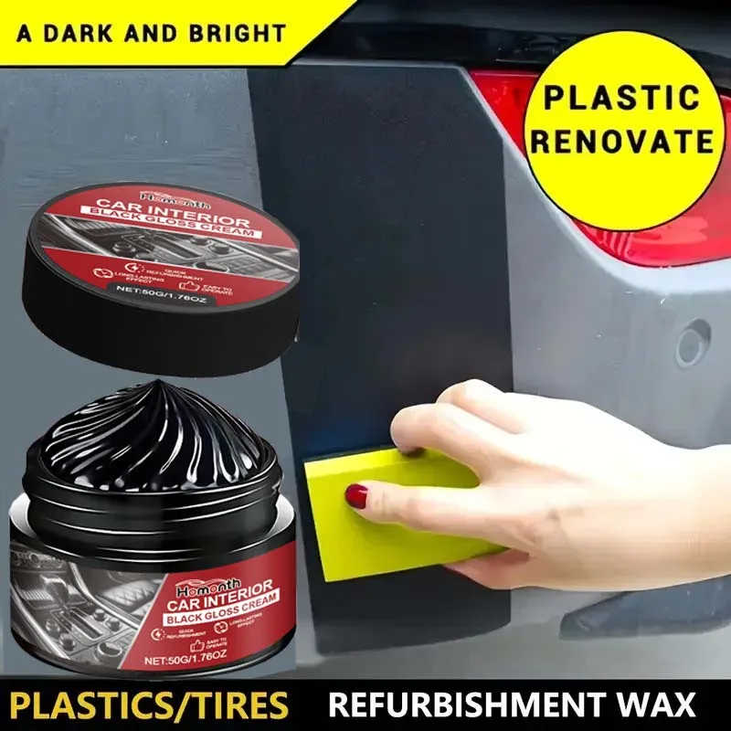 Car Plastic Restorer Back To Black Gloss Auto Interior Leather & Panel Renewal Wax Coating Agent Auto Polish And Repair Coating