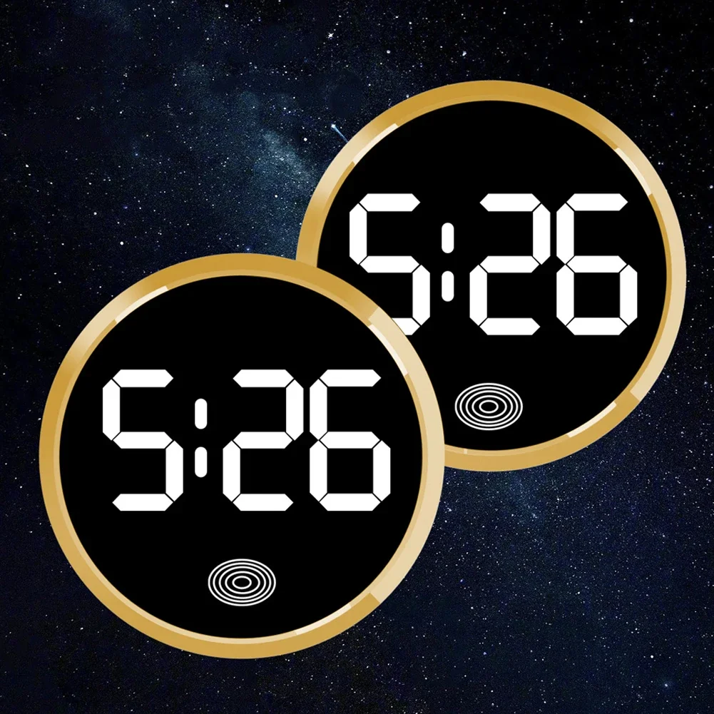 LED Car Luminous Clock Automobiles Internal Stick-On Watch Mini Digital Clocks Auto Ornament Car Interior Parts Accessories