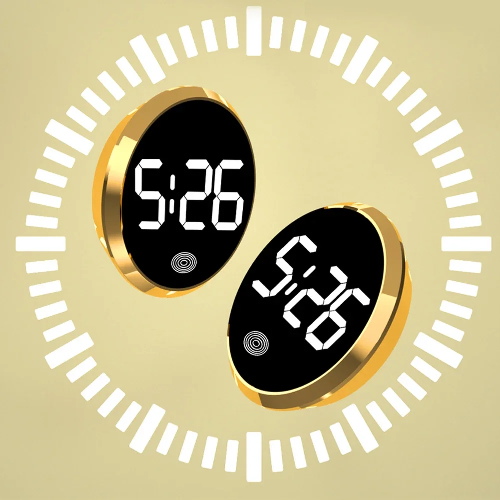 LED Car Luminous Clock Automobiles Internal Stick-On Watch Mini Digital Clocks Auto Ornament Car Interior Parts Accessories